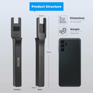 دسته نگهدارنده میکروفون بی‌سیم بویا مدل BY-XM6-HM